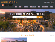 Tablet Screenshot of gregorywolferealtor.com
